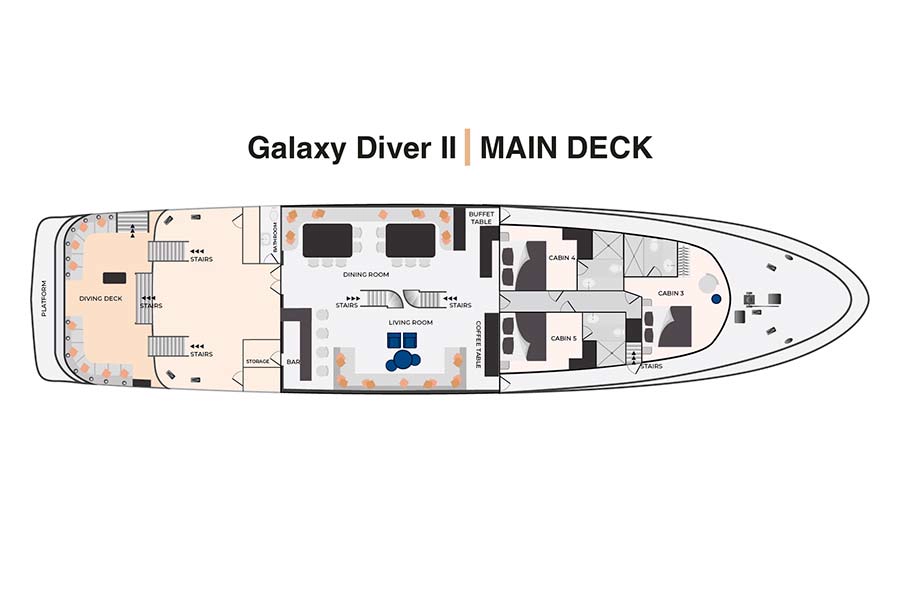 Galaxy Diver II — Deck Plan