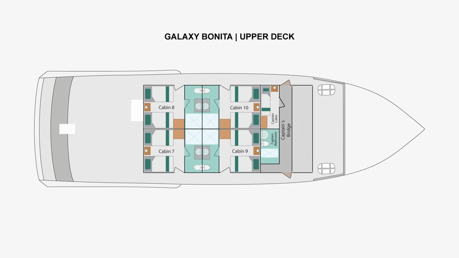 Bonita Yacht — Deck Plan