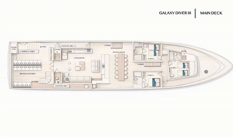 Galaxy Diver III — Deck Plan
